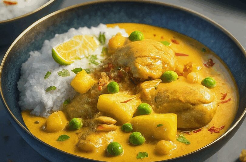 Hähnchen Ananas Curry – Haehnchen Ananas Curry Mit Reis