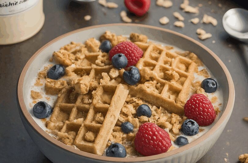 Haferflocken-mit-Leinsamen-Gesund-–-Fruehstuecks-Hafer-Leinsamen-Mix Haferflocken mit Leinsamen Gesund – Frühstücks Hafer Leinsamen Mix