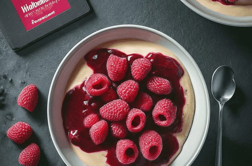 Heiße Himbeeren Rezept – Vanilleeis Mit Heissen Himbeeren