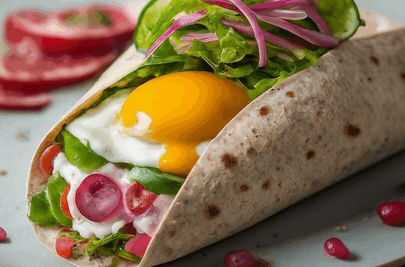 Herzhaftes-Wrap-Fruehstueck Herzhaftes Wrap Frühstück