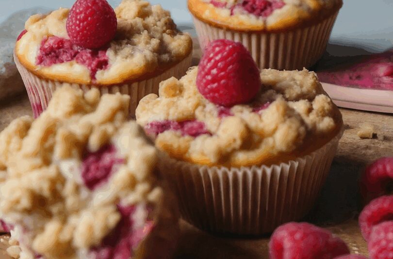 Himbeer Muffins Rezept – Himbeer Muffins Mit Streuseln