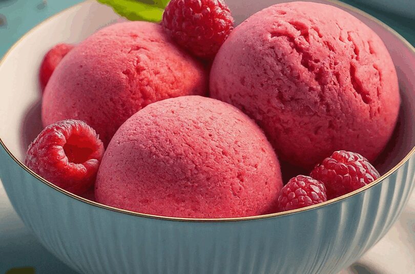 Himbeersorbet – Erfrischend fruchtig