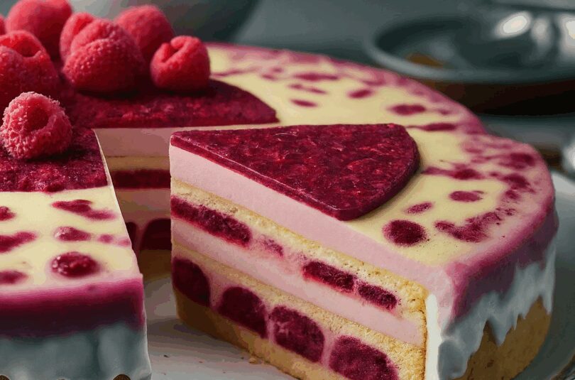 Himbeertorte-–-Frische-Himbeertorte-mit-Schmand Himbeertorte – Frische Himbeertorte mit Schmand