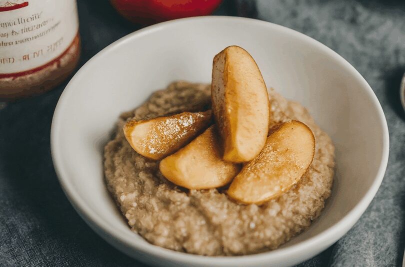 Hirse-Porridge-–-Hirse-Hafer-Porridge-Mit-Warmen-Aepfeln Hirse Porridge – Hirse Hafer Porridge Mit Warmen Äpfeln