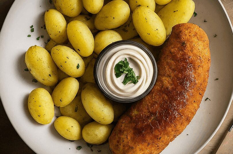 Holländische Pommes – Frikandel mit Selbstgemachten Pommes und Mayo