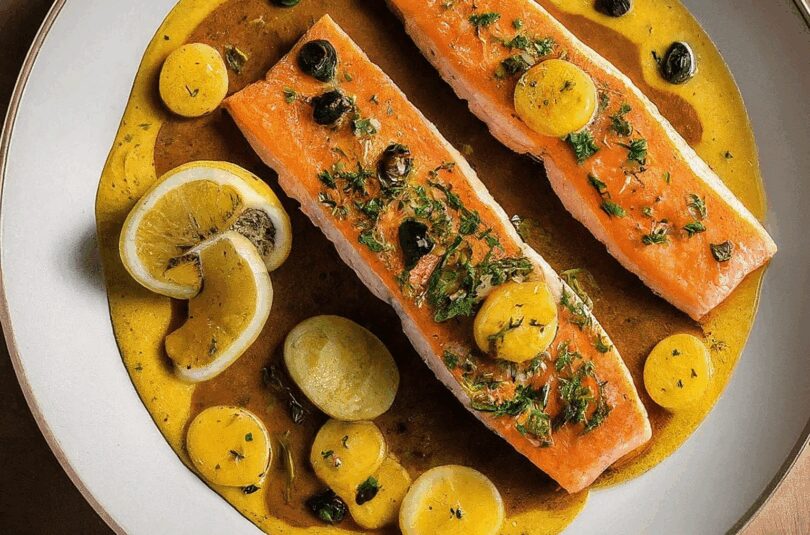 Honig-Senf-Lachs mit Senf-Honig-Sauce