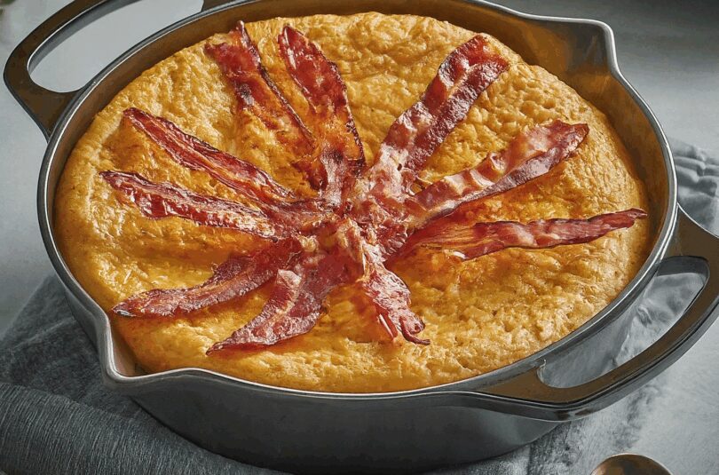 Honigglasierte Hühnerbrust mit Bacon aus der Heißluftfritteuse