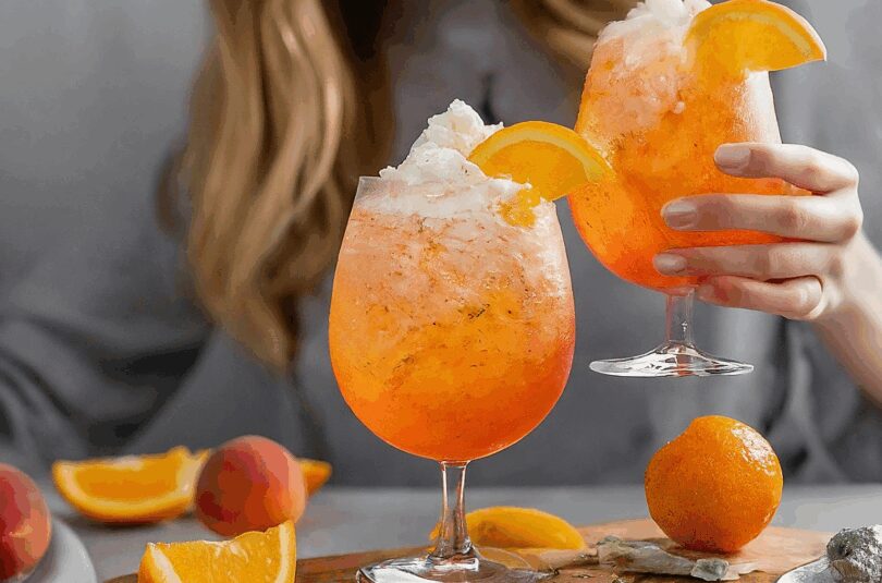Hüttenkäse-Aperol-Spritz: Cremig-frischer Sommertraum