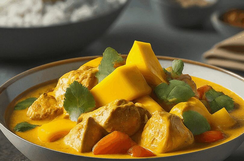 Indisches Chicken Mango Curry
