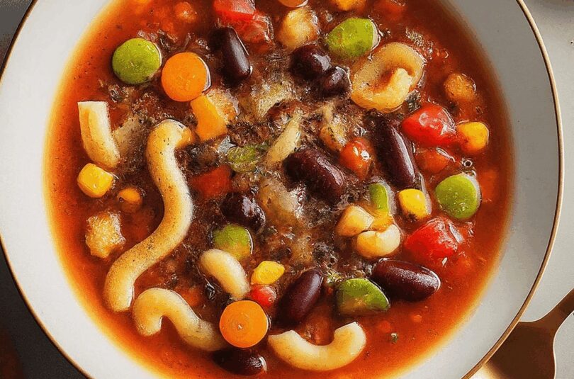 Italienische Minestrone Suppe