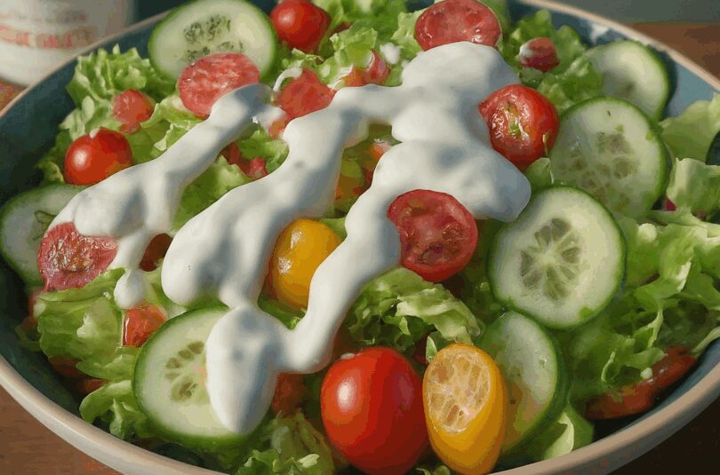 Joghurtdressing Salat – Salatdressing mit Joghurt ohne Sahne für alle Salate geeignet