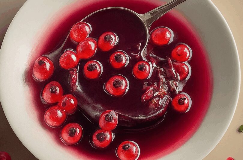 Johannisbeersirup aus Saft – roter Johannisbeersirup
