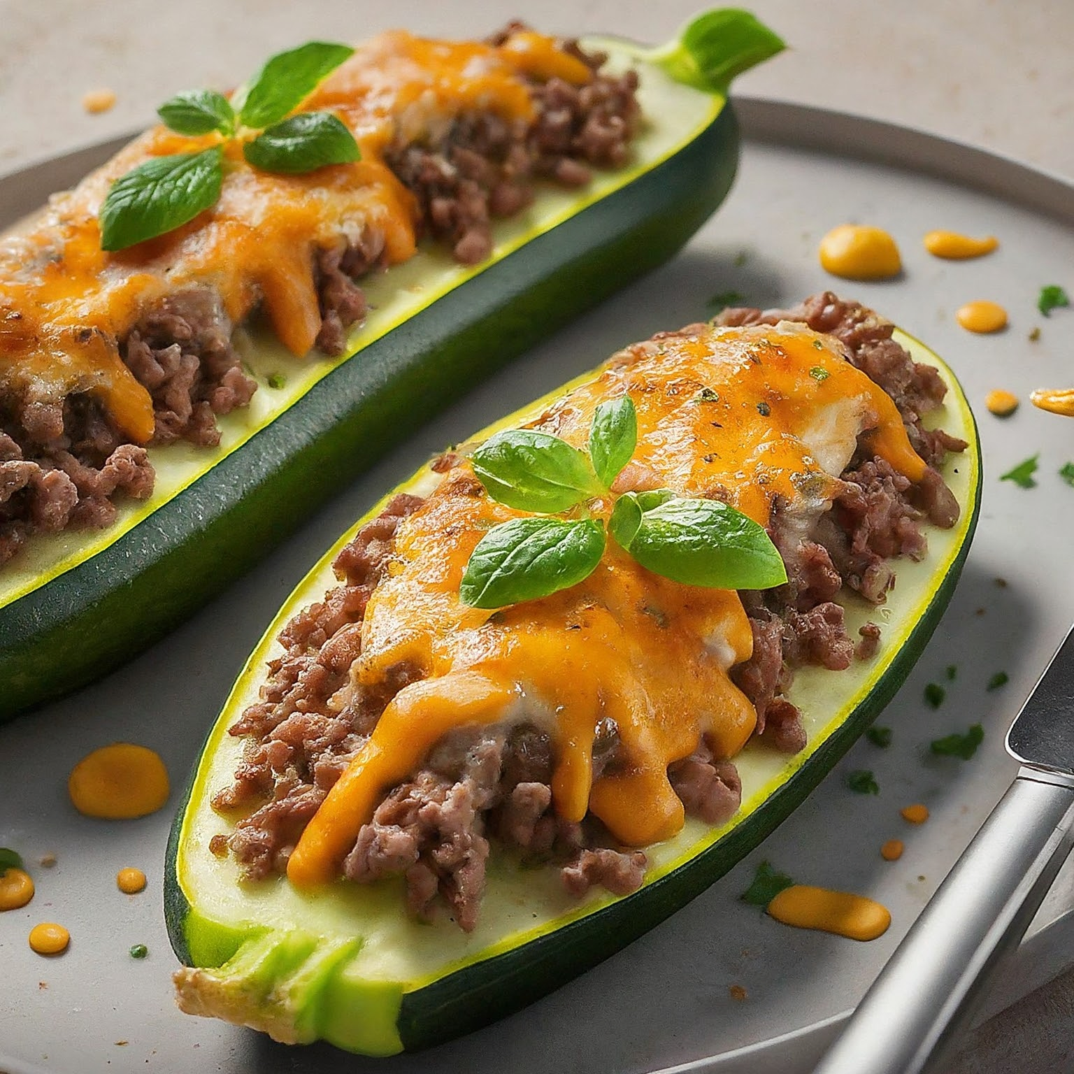 Kaese-Kalorien-–-Gefuellte-Zucchini-mit-Hackfleisch-und-Kaese Käse Kalorien – Gefüllte Zucchini mit Hackfleisch und Käse