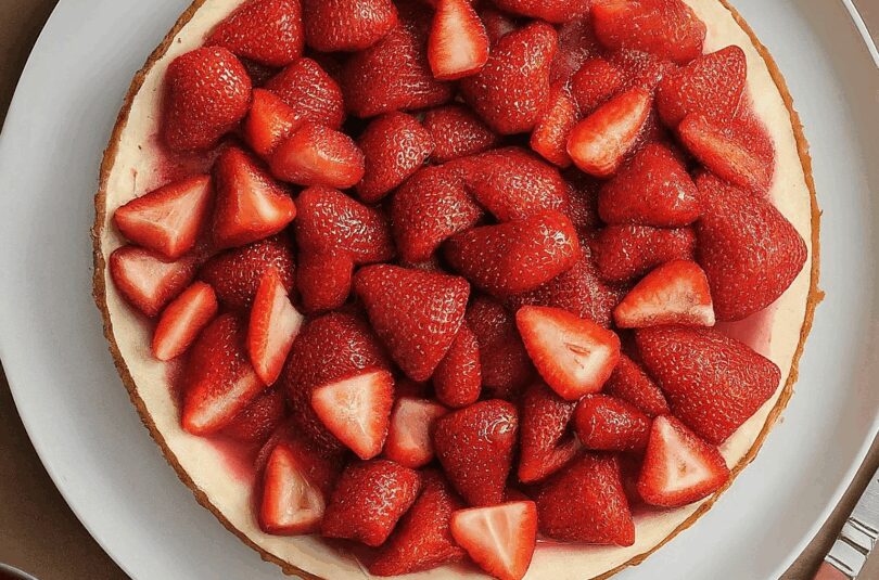 Käsesahne mit Erdbeeren – Erdbeer Käse Sahne Torte