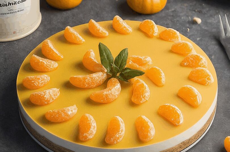 Käsesahne Rezept – Käsesahnetorte mit Mandarinen