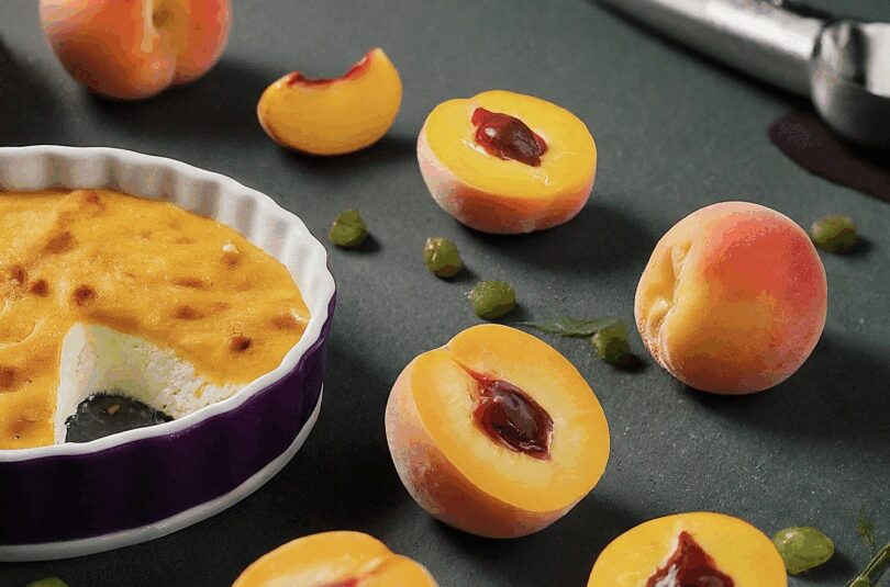 Kalorienarmer-Pfirsich-Solero-Dessert Kalorienarmer Pfirsich-Solero Dessert