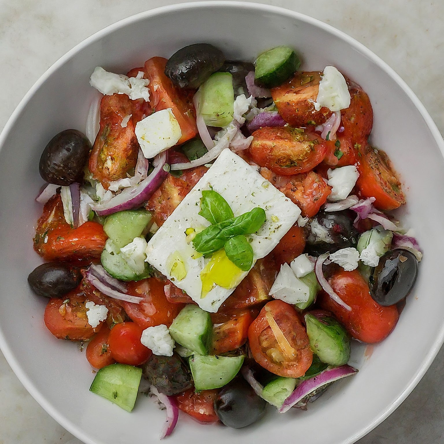 Kiriaki-Salat-–-Griechischer-Kritharaki-Salat Kiriaki Salat – Griechischer Kritharaki Salat