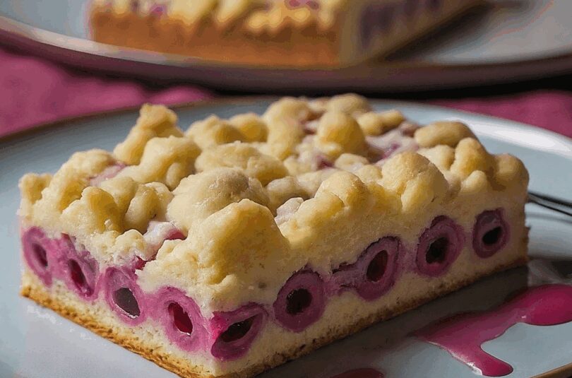 Kirschstreuselkuchen Rezept – Kirsch Streuselkuchen