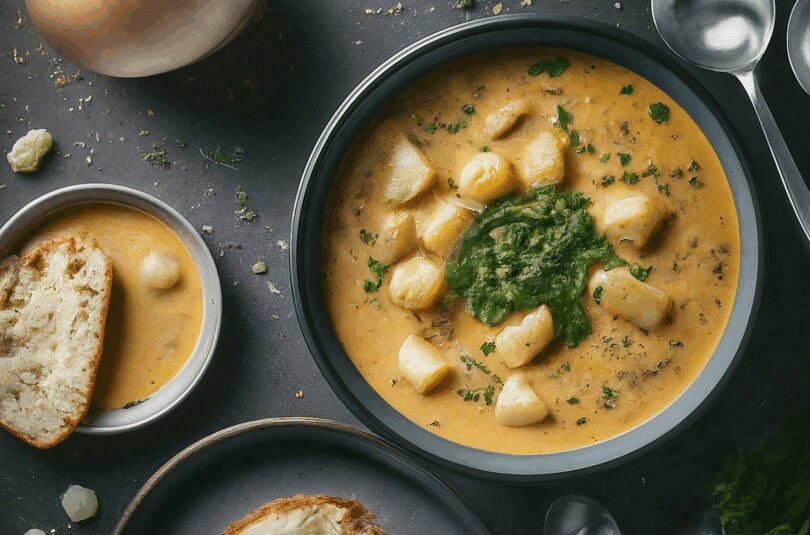 Knoblauch-Zwiebelsuppe Französische Art