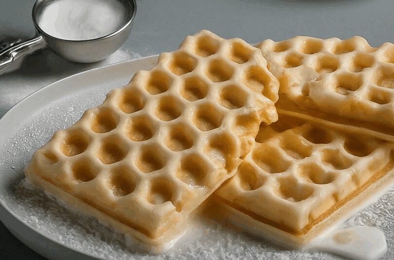 Knusprige-selbstgemachte-Eiswaffeln Knusprige selbstgemachte Eiswaffeln