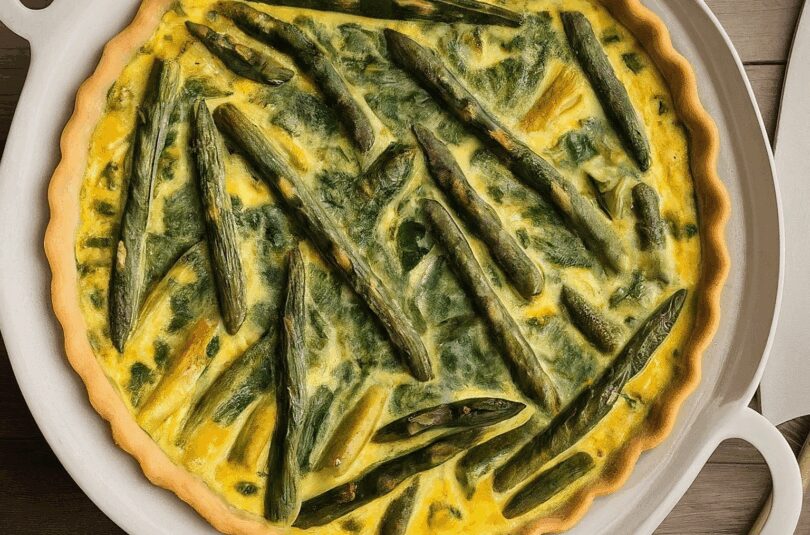 Knusprige Spargelquiche