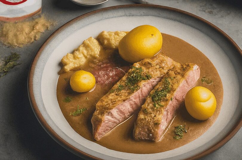Knuspriger Backfisch in Bierteig