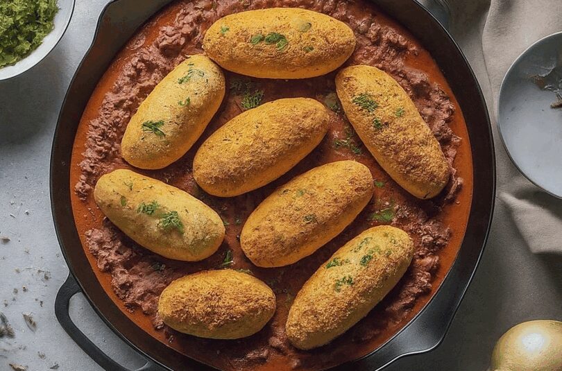 Kroketten Auflauf – Bolognese Kroketten Auflauf