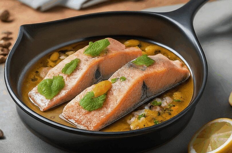Lachs in Honig-Senf Marinade