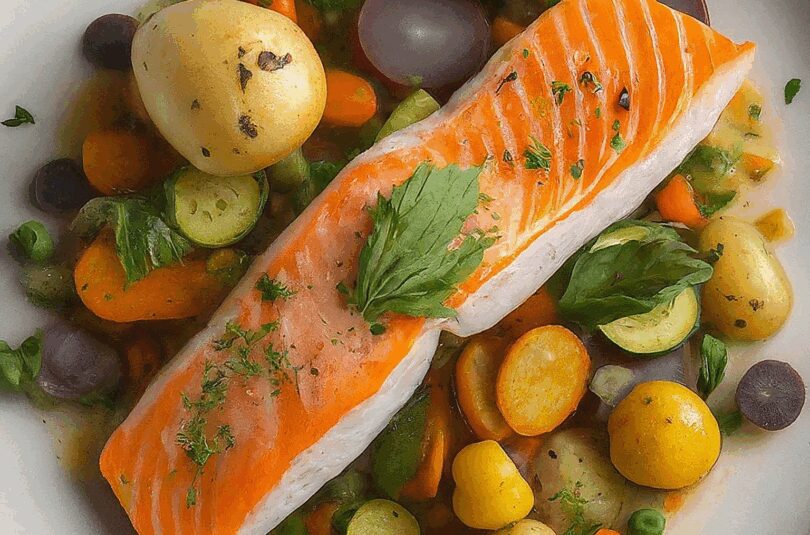 Lachs mit Gemüse und Kartoffeln – Welche Sorten passen am besten?
