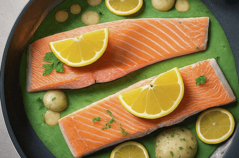 Lachsfilet Rezepte Pfanne – Gebratener Lachs Mit Zitronenkruste