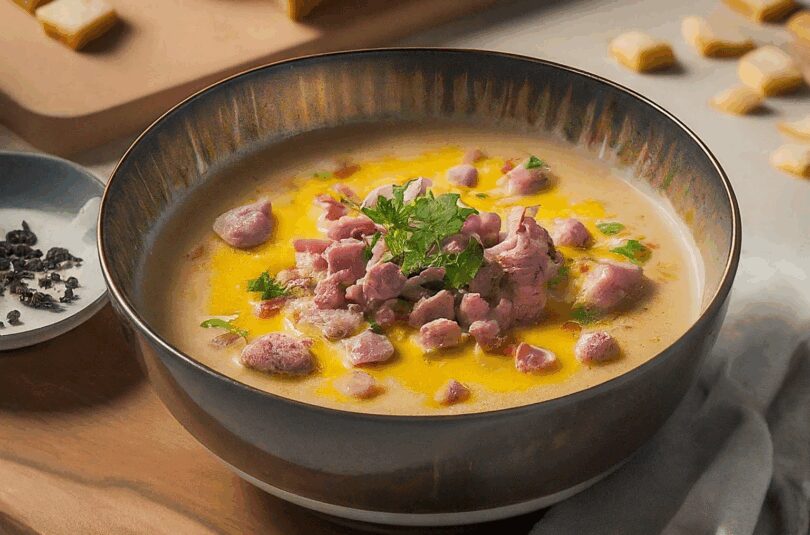 Lauchsuppe mit Hackfleisch – Käse Lauch Suppe mit Hackfleisch