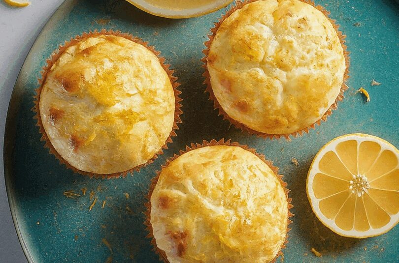 Lockere Zitronenmuffins