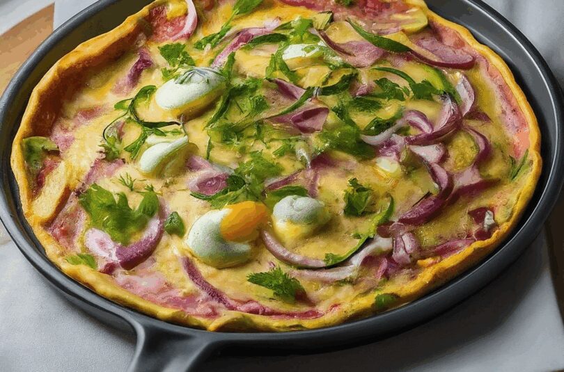 Low Carb Flammkuchen Vegetarisch