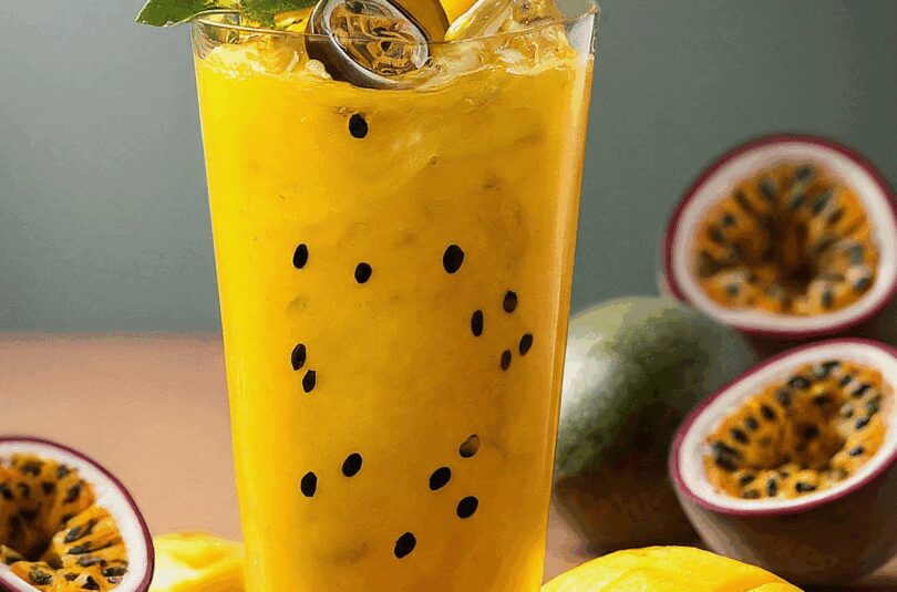 Mango Maracuja Spritz – Exotischer Genuss für heiße Tage