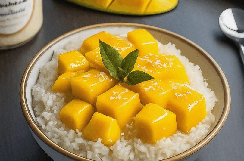 Mango-Sticky-Rice-–-Exotisches-Dessert Mango Sticky Rice – Exotisches Dessert