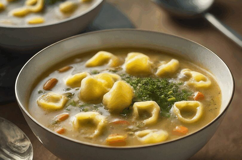 Maultaschensuppe – Schnelle Maultaschensuppe Mit Selbst Gemachten Riwwele