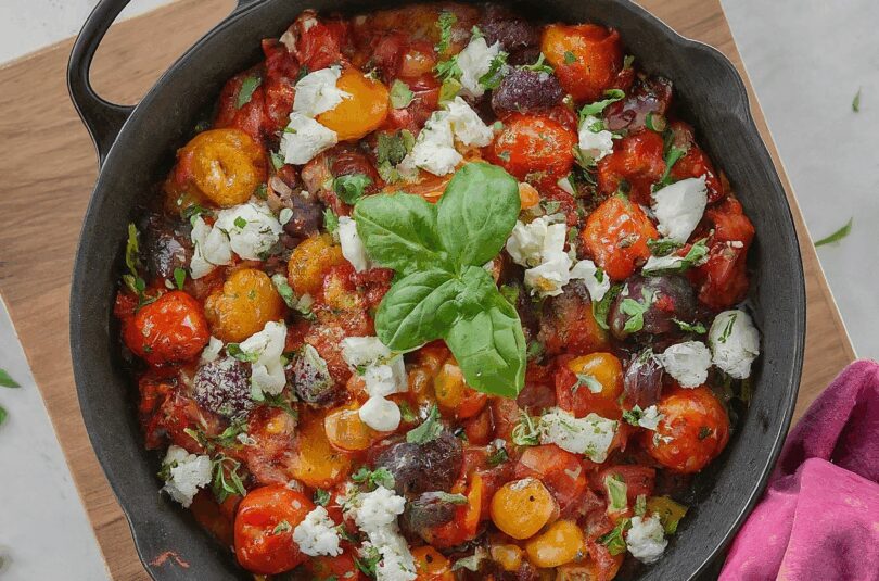 Mediterrane Pfanne aus dem Ofen