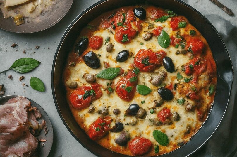 Mediterrane Pfanne aus dem Ofen