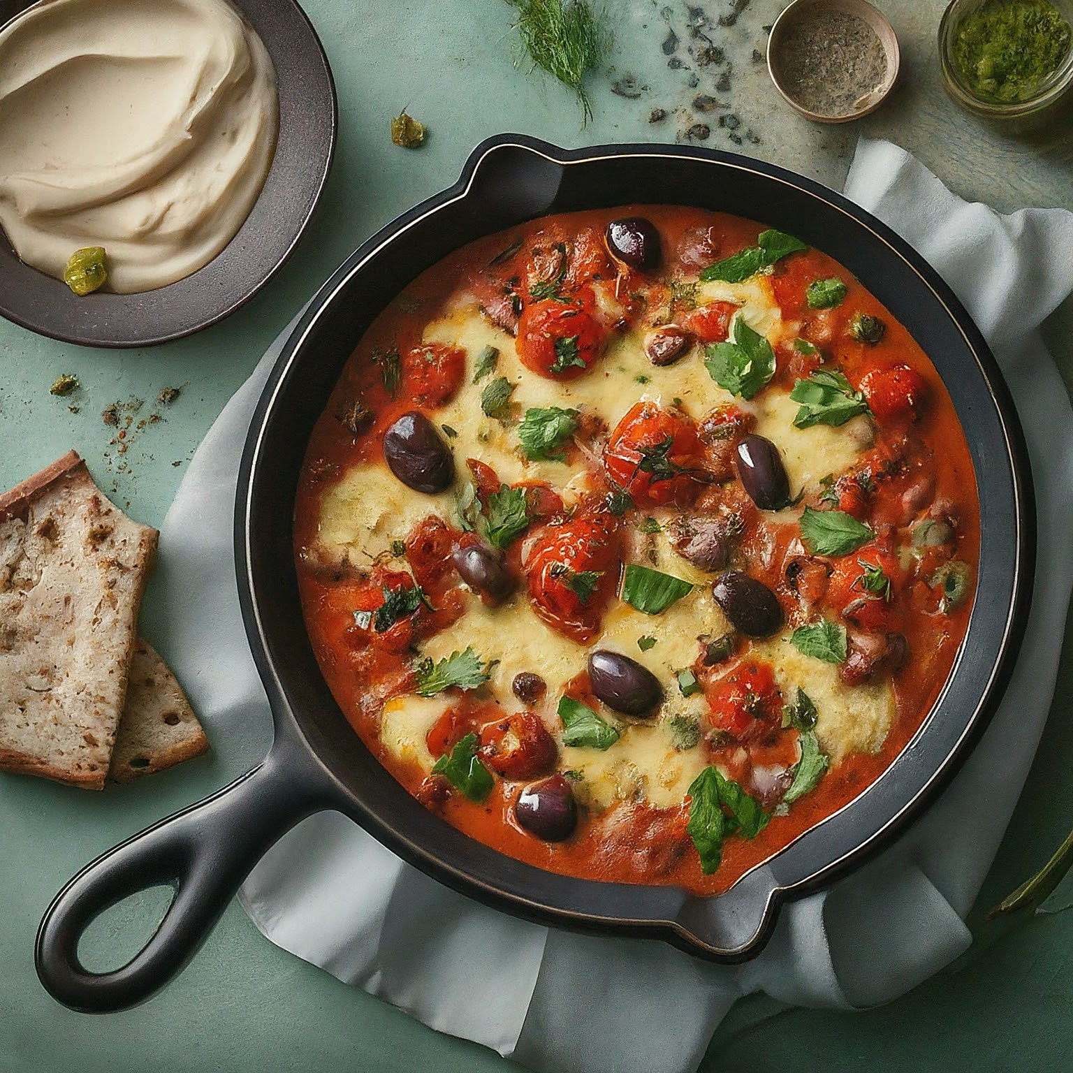 Mediterrane-Pfanne-aus-dem-Ofen Mediterrane Pfanne aus dem Ofen