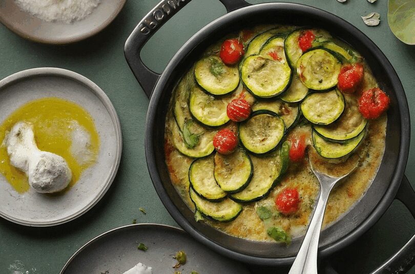 Mediterrane Zucchinipfanne