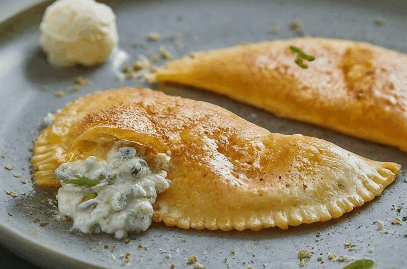 Mezzelune mit Pfifferling-Ricotta-Füllung