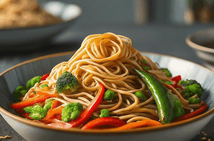 Mie Noodles Rezept Einfach – Asiatische Mie Nudeln Mit Gemüse Gebraten
