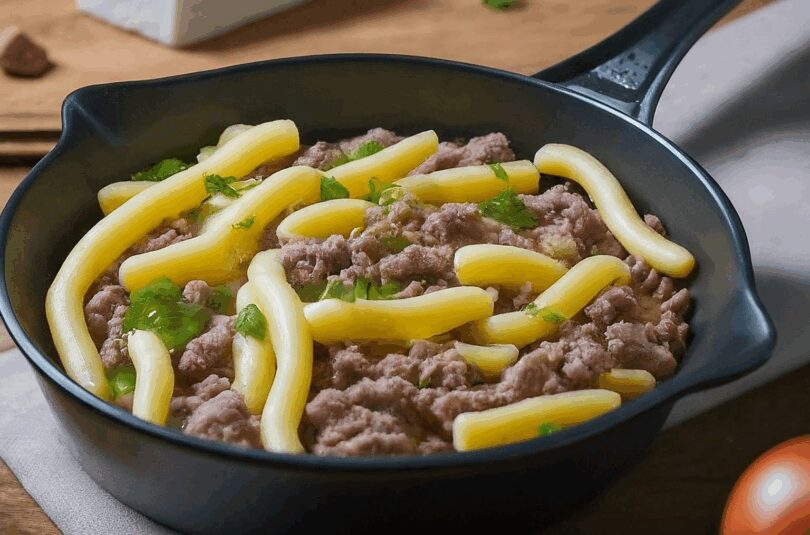 Nudeln mit Hackfleisch – Einfache Nudel Hackfleisch Pfanne