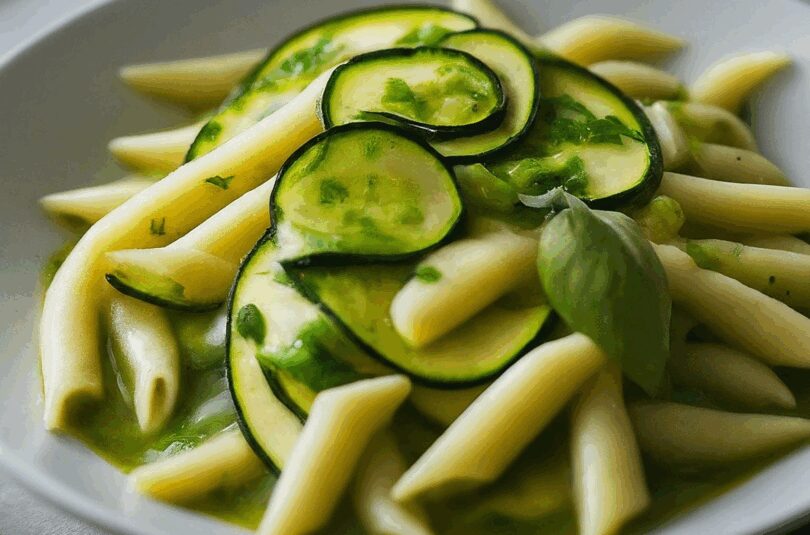 Nudeln mit Zucchini – Kräuter-Zucchini-Sauce