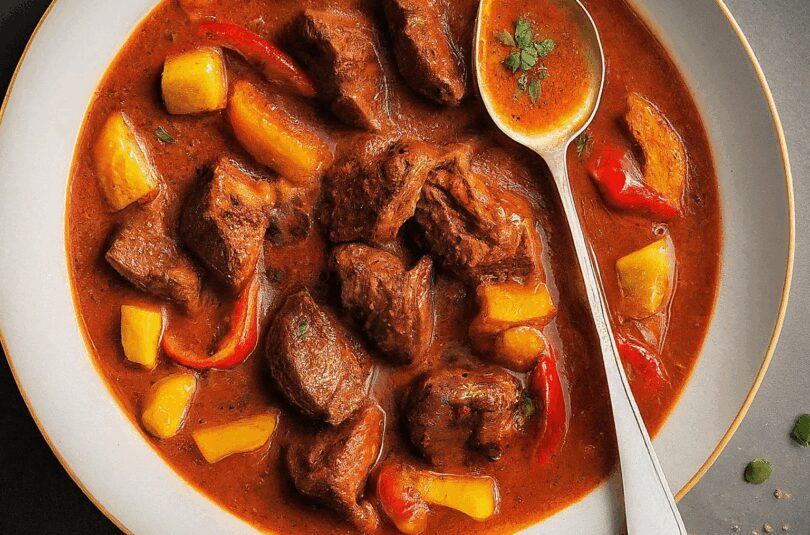 Omas Gulasch Mit Paprika Und Zwiebeln – Paprikagulasch Nach Omas Art