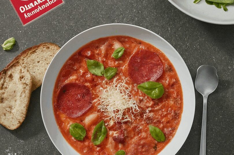 Omas Pizzasuppe – deftig & schnell gemacht