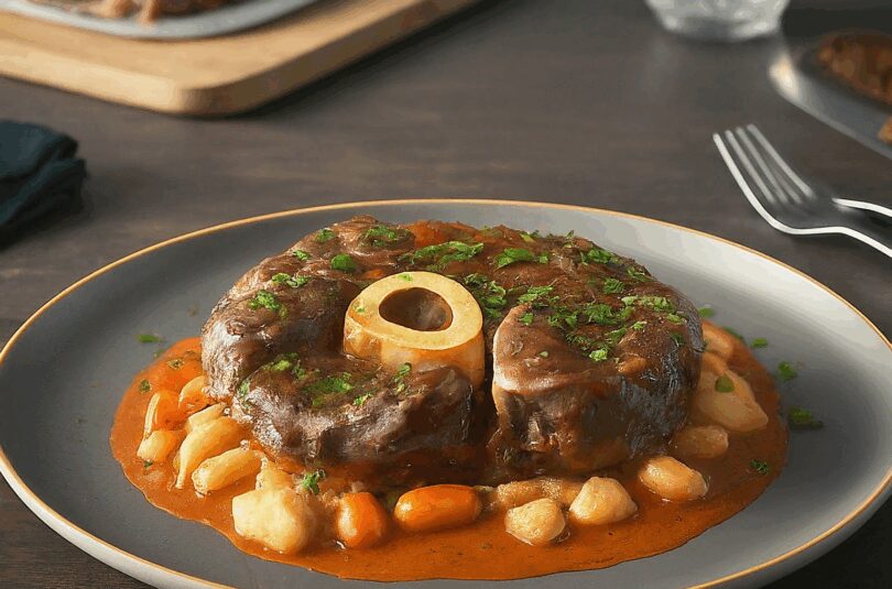 Ossobuco Alla Milanese – Kalbsschmorbraten auf Mailänder Art