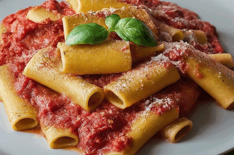 Paccheri Alla Napoletana – Pasta Napolitanisch