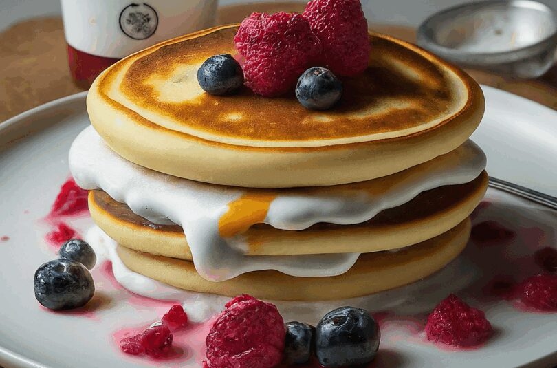 Pancakes-mit-Joghurt-–-Amerikanische-Pancakes Pancakes mit Joghurt – Amerikanische Pancakes