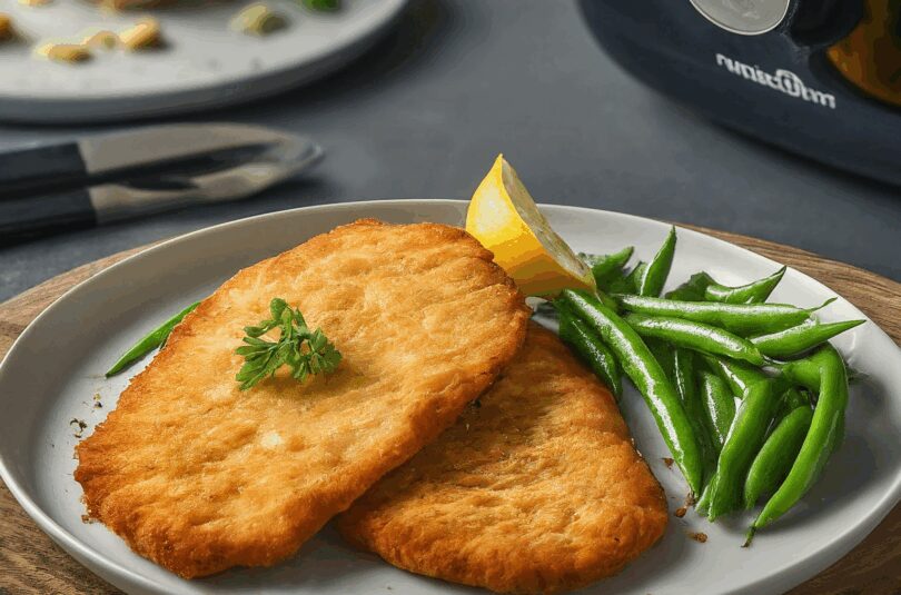 Panierte Schnitzel im Airfryer – Hähnchenschnitzel aus dem Airfryer